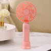 Mini ventilador de mano M9 Ventilador de escritorio con carga USB para exteriores 1500 mAh (rosa)