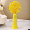 Mini ventilador de mano M9 Ventilador de escritorio con carga USB para exteriores 1500mAh (Amarillo)