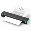Impresora térmica portátil de mano inalámbrica Bluetooth M08F (versión de letra verde negra)