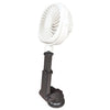 Ventilador con ventosa para automóvil, escritorio, dormitorio, oficina, cocina, ventilador (blanco)