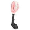 Ventilador con ventosa para automóvil Escritorio Dormitorio Oficina Ventilador de cocina (Rosa)