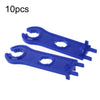 10 piezas 1000 V MC4 conector Solar fotovoltaico llave de desmontaje (cabeza redonda azul)