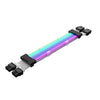 Cable de fuente de alimentación de tarjeta gráfica doble de 8 pines Línea de color neón ARGB negro 5V
