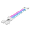 Cable de fuente de alimentación de tarjeta gráfica doble de 8 pines Línea de color de neón blanco 5V ARGB