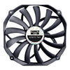FANNER Ice Soul F14015 4PIN PWM Ventilador de chasis ultrafino Radiador de computadora de escritorio (Negro)