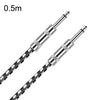 Cable Guitarra 6.35mm 0.5m Profesional Cobre OFC Doble Blindaje