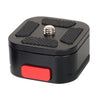 Z049 Quartet Mini Abrazadera de placa de liberación rápida para cámara DSLR Videocámara Trípode Monopie