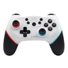 Para Nintendo Switch Pro Mango inalámbrico Bluetooth con programación macro y activación somatosensorial (blanco rojo azul)