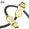 CO-HD801 2m HDMI 2.1 Versión 8K 60Hz Para PS4 Cable Proyector Notebook Set-Top Box Cable (Oro)