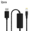 2pcs DC 5V a 9V USB Booster Cable Mobile Power Monitoring Cable de alimentación