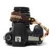 Zeku Retro Leather SLR Wristband Anti-drop Camera Wrist Strap sin cámara (Café)