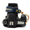 Zeku Retro Leather SLR Wristband Anti-drop Camera Wrist Strap sin cámara (Azul)