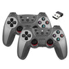 KM-029 2.4G Uno para dos controladores inalámbricos dobles Compatible con PC / Linux / Android / TVbox (Elegant Silver)