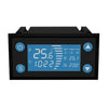 W-1213 Pantalla digital inteligente Tanque de peces Escalada Termostato para mascotas Controlador de temperatura de cría de escotilla de plantación (Negro)