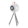 Ventilador para cochecito de bebé, silencioso, para el hogar, refrigeración al aire libre, portátil, ventilador de pulpo de conejo sin sacudir la cabeza (blanco)