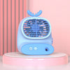CS1319 ventilador de dibujos animados de spray hidratante pequeño de escritorio ventilador humidificador silencioso recargable (azul ciervo)