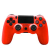 Para PS4 Wireless Bluetooth Game Controller con Light Strip Dual Vibration Game Handle (Rojo)
