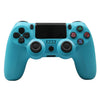 Para PS4 Wireless Bluetooth Game Controller con Light Strip Dual Vibration Game Handle (Azul)