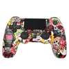 Para PS4 Wireless Bluetooth Game Controller con Light Strip Dual Vibration Game Handle (Cartoon)