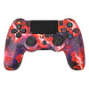 Para PS4 Wireless Bluetooth Game Controller con Light Strip Dual Vibration Game Handle (Star Red)