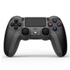 KM048 para PS4 Bluetooth Wireless Gamepad Controller 4.0 con barra de luz (gris batalla)
