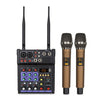 G4-M1 Mezclador de 4 vías con dispositivo de efecto de micrófono inalámbrico Mezclador Bluetooth de grabación de canciones K pequeño