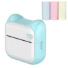 Impresora térmica autoadhesiva portátil de mano Bluetooth A31, color: azul + 3 rollos de papel de color