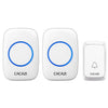 CACAZI A06-DC 1 a 2 Batería Smart Home Timbre inalámbrico a prueba de agua (Blanco)