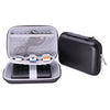 GH1716 2.5 pulgadas EVA Hard Shell Caja de almacenamiento de disco duro móvil Bolsa de fuente de alimentación (Negro)