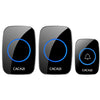 CACAZI A10DC 1 a 2 Tipo de batería Timbre inalámbrico electrónico inteligente a prueba de agua para el hogar (Negro)