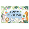 180x110cm 2 piezas Animal cumpleaños tema telón de fondo tela fiesta decoración (2023SRB94)