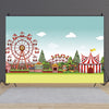 150 x 100 cm Circo Parque de atracciones Rueda de la fortuna Fotografía Tela de fondo (MDA08217)