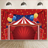 Escenas decorativas de tela de fondo de fotografía de fiesta de espectáculo de payaso de circo de 150x100 cm (MDN11760)