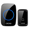 CACAZI A06-DC 1 a 1 Tipo de batería Smart Home Wireless Timbre de música a prueba de agua (Negro)