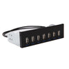 Panel frontal de bits de unidad óptica USB 2.0 de 7 puertos, estilo: enchufe lateral