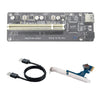 PCI-E 1X a PCI individual con adaptador de extensión de tarjeta vertical deflector Agregar tarjeta de expansión para computadora PC