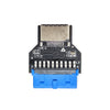 USB 3.0 19PIN Cabecera a Tipo-E Frontal A-Key Interfaz Extienda los puertos USB a la PC, Especificaciones: Up-high