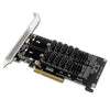 Doble tarjeta dividida NVME Raid PCI-EX8 a tarjeta de transferencia de puerto SATA10