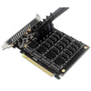 Tarjeta de transferencia de 20 puertos SATA PCIEX16 NVME M.2 RAID Array Expansion