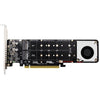 Adaptador de expansión PCI-E X16 a M.2 M-key NVME X4 SSD RAID Array compatible con 2242/2260/2280/22110 (PH44Plus)