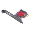 PCI-E 1X GEN3 a SATA3.0 Tarjeta de expansión 2 puertos 6Gbps Expansión de transferencia Disco duro IPFS