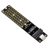 NGFF M.2 Bkey SATA Disco duro SSD a USB3.1 Tipo-C / Tarjeta de conversión de tarjeta de expansión USB-C (Negro)