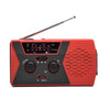 AM/FM/NoAA 2000mAh Radio de emergencia Radio portátil con manivela solar (Rojo)
