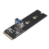 Adaptador de tarjeta de expansión M.2 NVME a USB 3.0 PCI-E para tarjeta gráfica (pizarra)