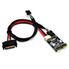 Adaptador de conector de extensión USB 2.0 de 9 pines a HUB de 9 pines doble HUB 1 a 2 con cable de alimentación SATA
