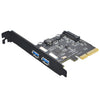 Tarjeta de expansión USB3.2 Puerto GEN2 tipo A ASMedia ASM3142 Transferencia 10Gbps (Negro)