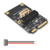 Mini PCI-E a USB3.2 GEN1 Frente 19Pin 2 Puertos Tarjeta de transferencia Compatible con punto eléctrico Half High S 4PIN
