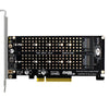 Tarjeta de transferencia de disco doble PCI-E X8 NVME M.2 MKEY SSD RAID Array Adaptador de expansión (PH45)