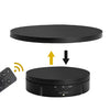 2 en 1 Plug In Turntable Rotary Jewelry Live Shooting Display Stand, Color: Black Remote Control