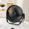 Ventilador eléctrico 3 en 1 Mini ventilador de turbina sin escobillas silencioso de escritorio montado en la pared, estilo: recargable (negro)